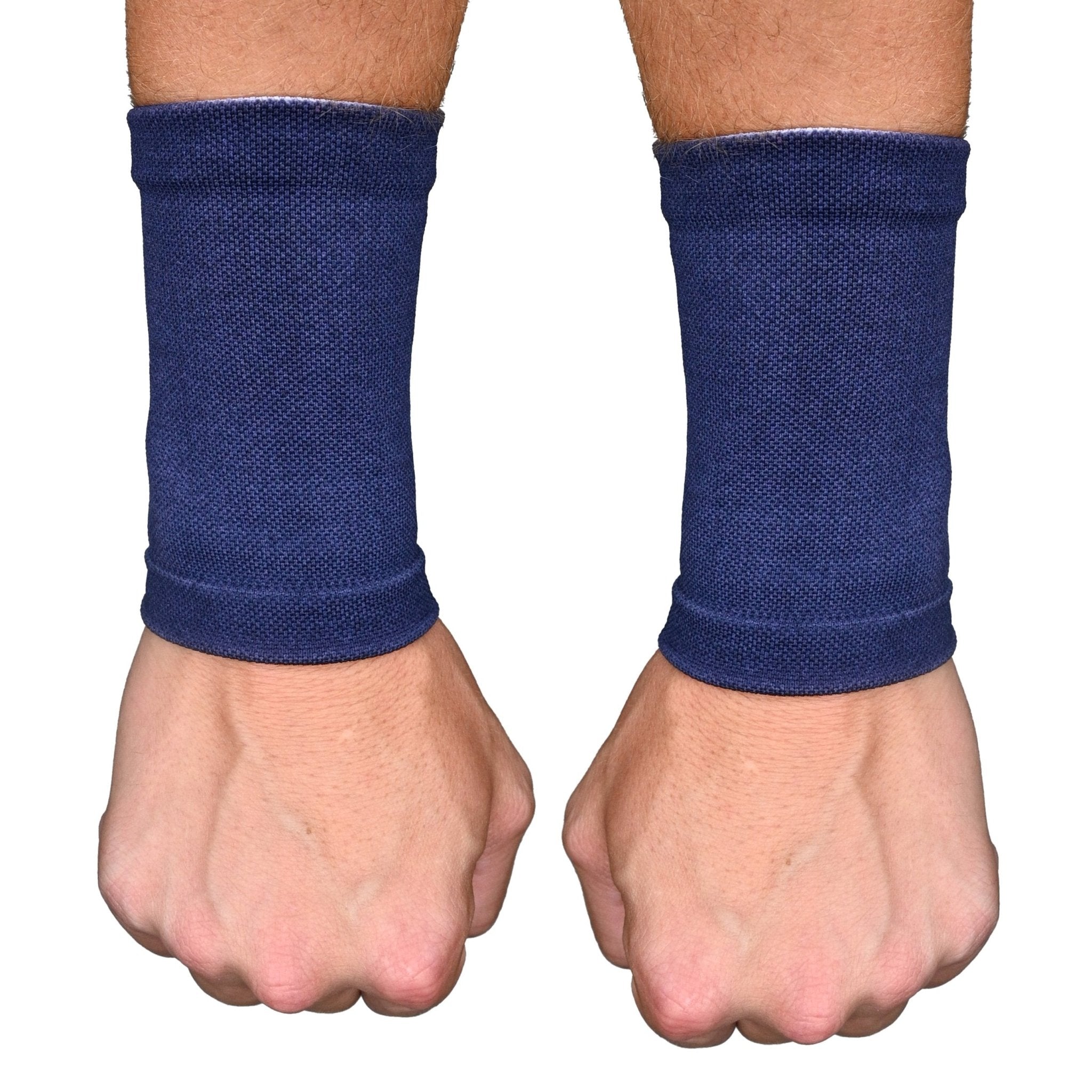 Navy Wrist Support Sleeves - Maximum Velocity Sports