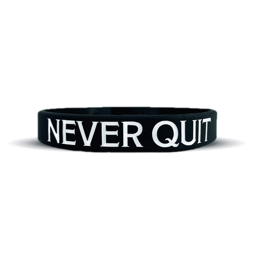 NEVER QUIT Wristband - Maximum Velocity Sports