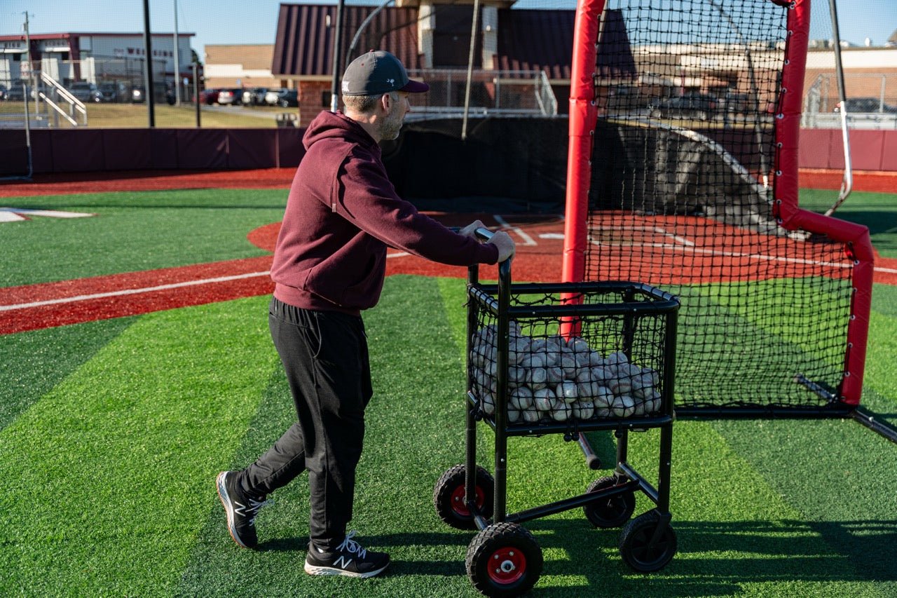NEW 4 Wheel Pro Baseball Cart - Maximum Velocity Sports