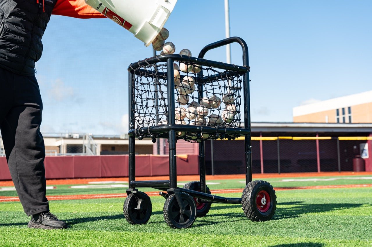 NEW 4 Wheel Pro Baseball Cart - Maximum Velocity Sports