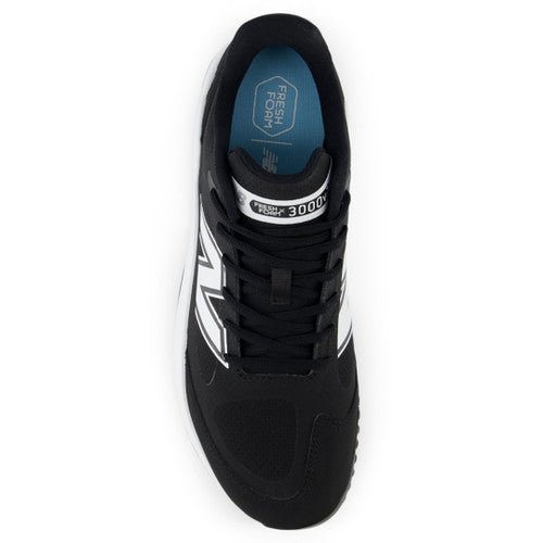 New Balance 3000v7 Turf Shoe - Black/White - Maximum Velocity Sports