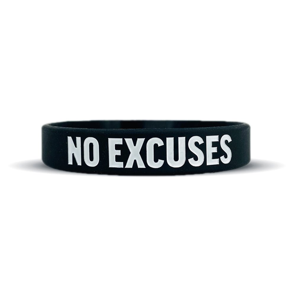 NO EXCUSES Wristband - Maximum Velocity Sports