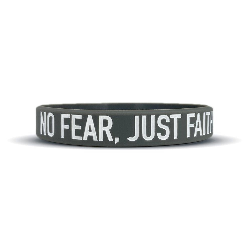 NO FEAR, JUST FAITH Wristband - Maximum Velocity Sports