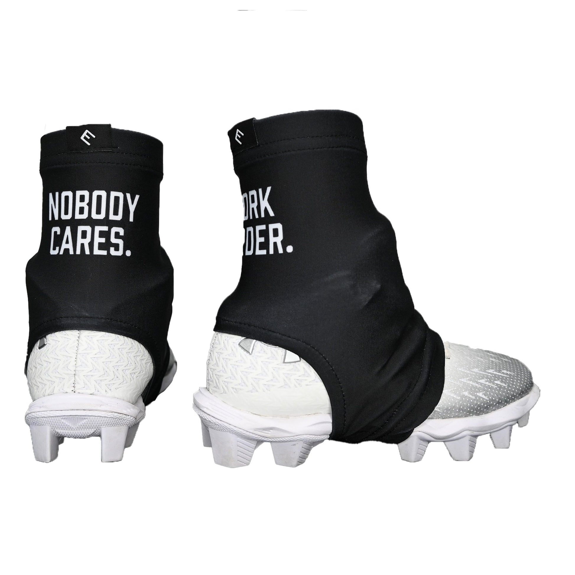 Nobody Cares. Work Harder. Cleat Covers (Spats) - Maximum Velocity Sports