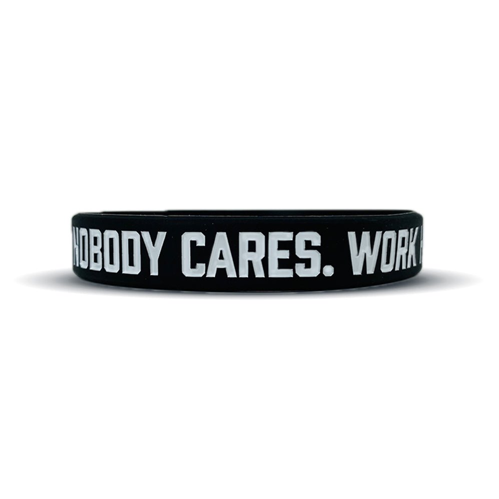 NOBODY CARES. WORK HARDER. Wristband - Maximum Velocity Sports