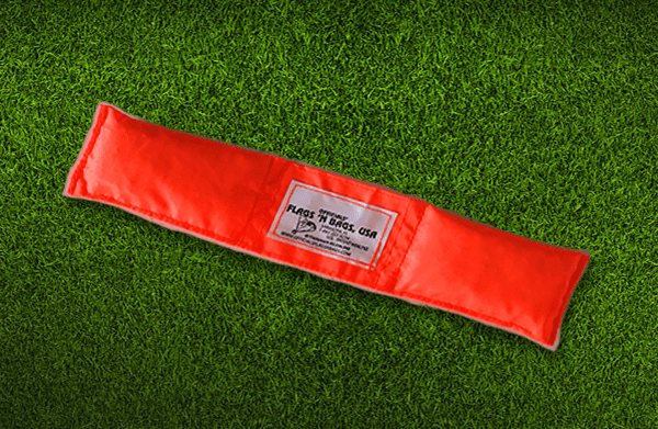 Officials' Flags 'N Bags, USA Flourescent Orange Double Sided Narrow Bean Bag - Nylon - Maximum Velocity Sports