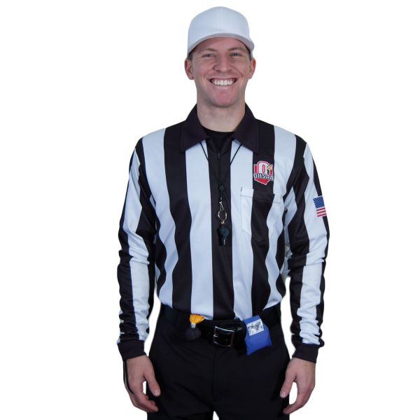Ohio High School Athletic Assoc [OHSAA] Sublimated 2.25" Long Sleeve Ultra Tech Football Shirt - Maximum Velocity Sports