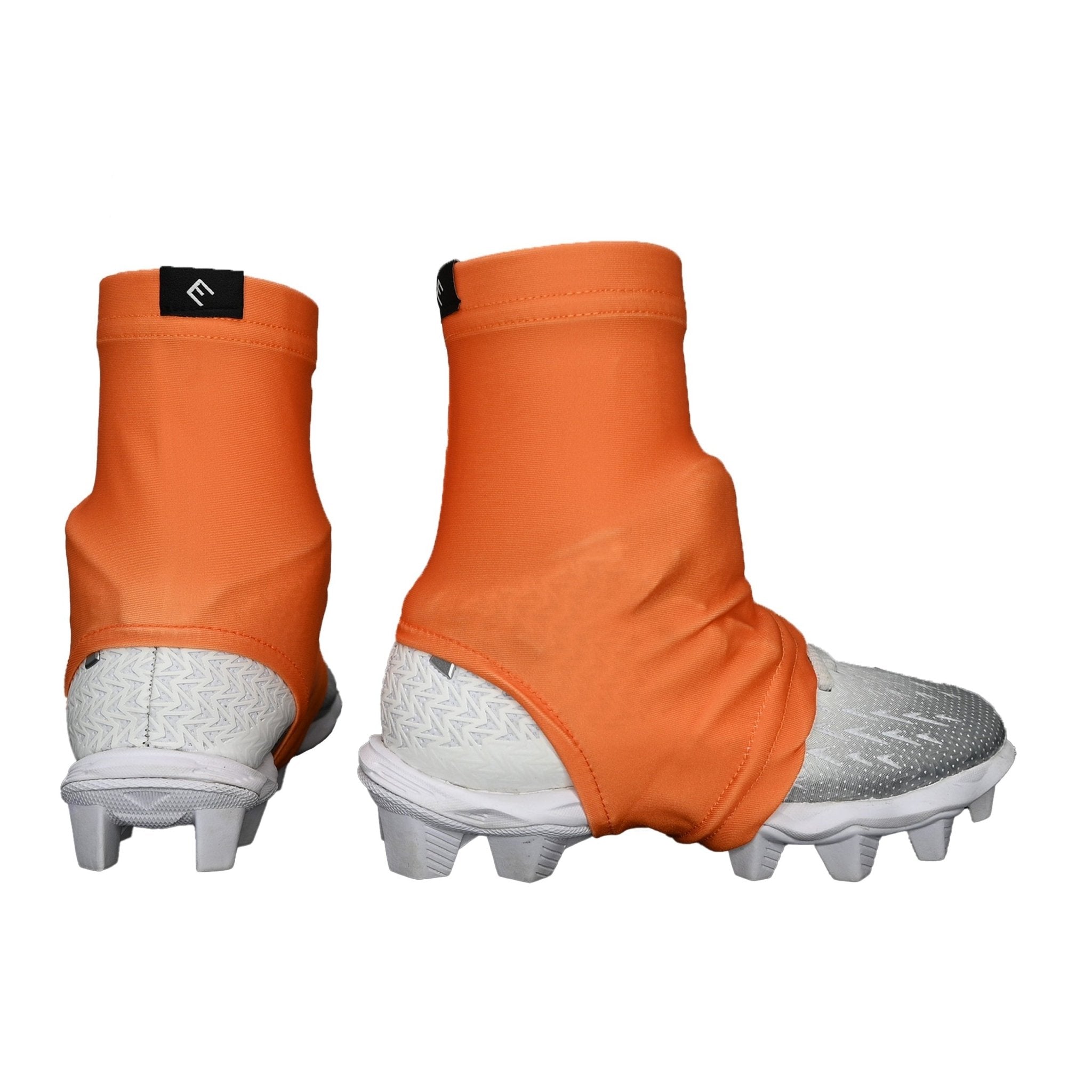 Orange Cleat Covers (Spats) - Maximum Velocity Sports
