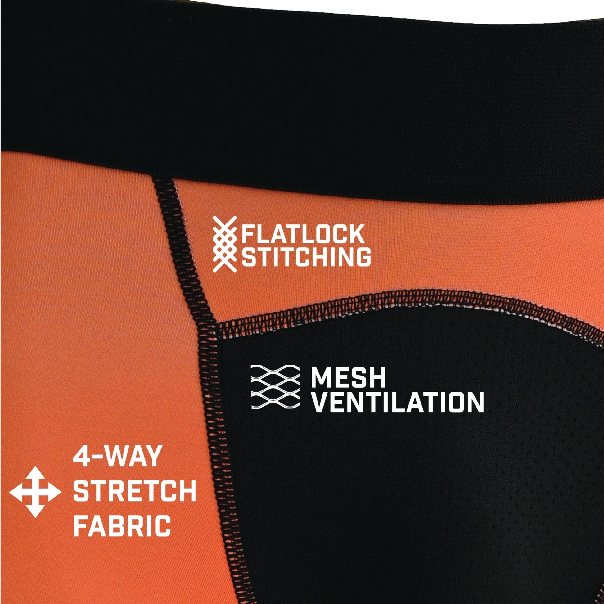 Orange Compression Tights - Maximum Velocity Sports