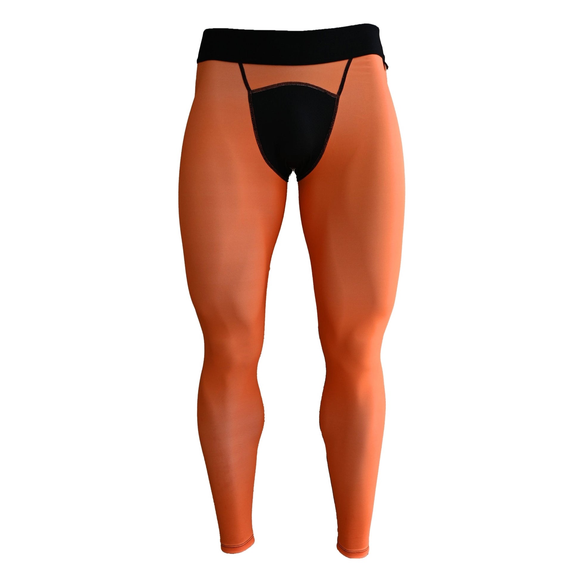 Orange Compression Tights - Maximum Velocity Sports