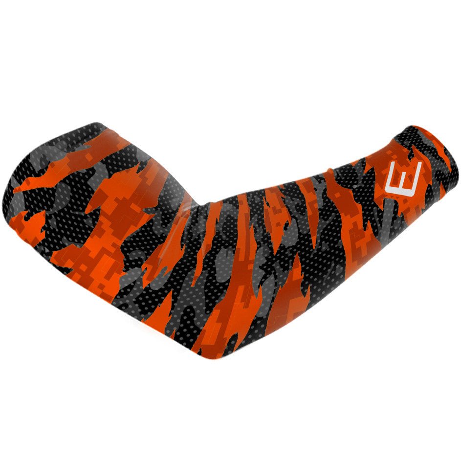 Orange Fierce Arm Sleeve - Maximum Velocity Sports