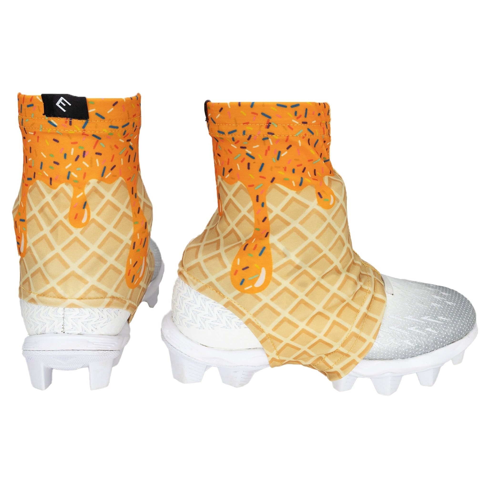 Orange Ice Cream Cleat Covers (Spats) - Maximum Velocity Sports