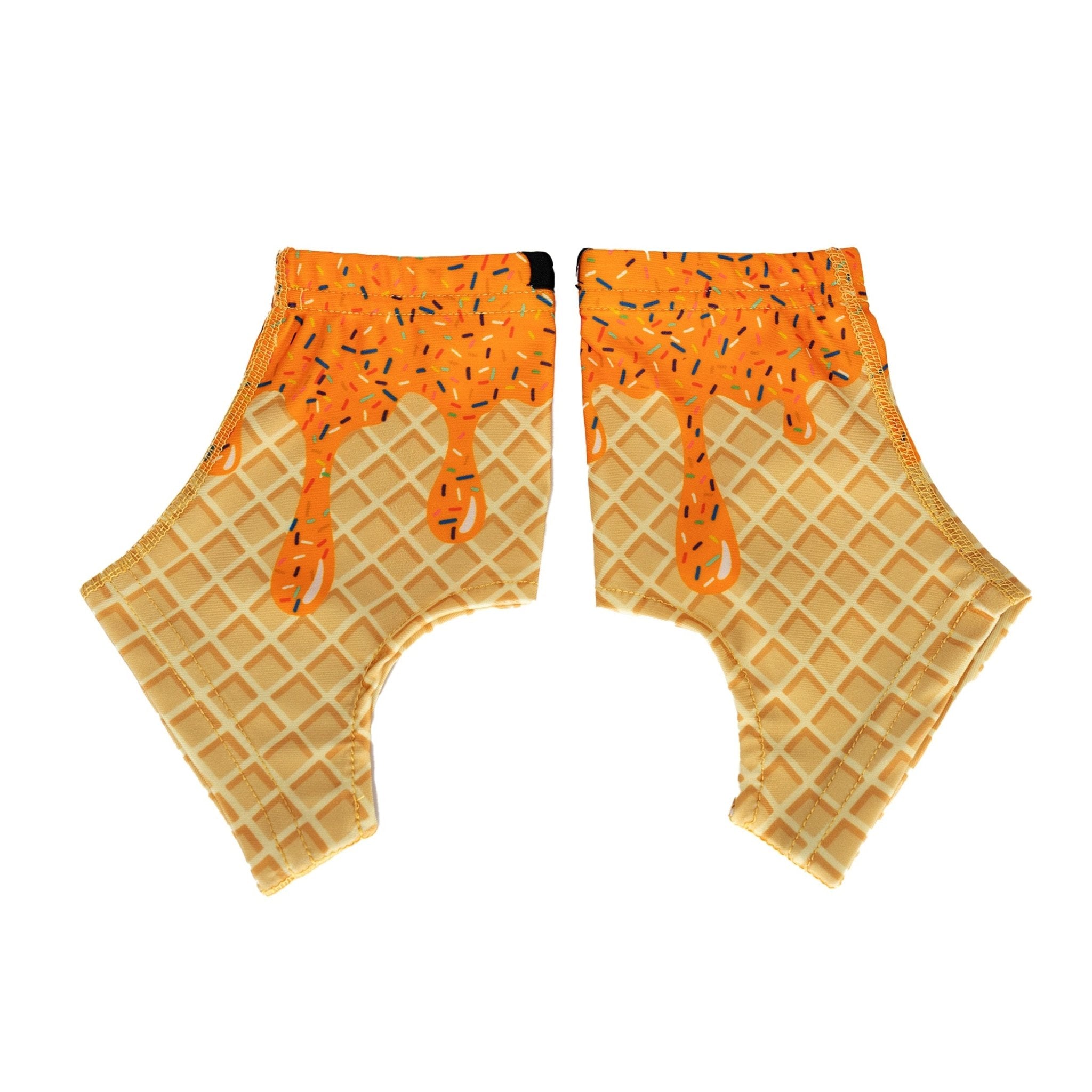 Orange Ice Cream Cleat Covers (Spats) - Maximum Velocity Sports