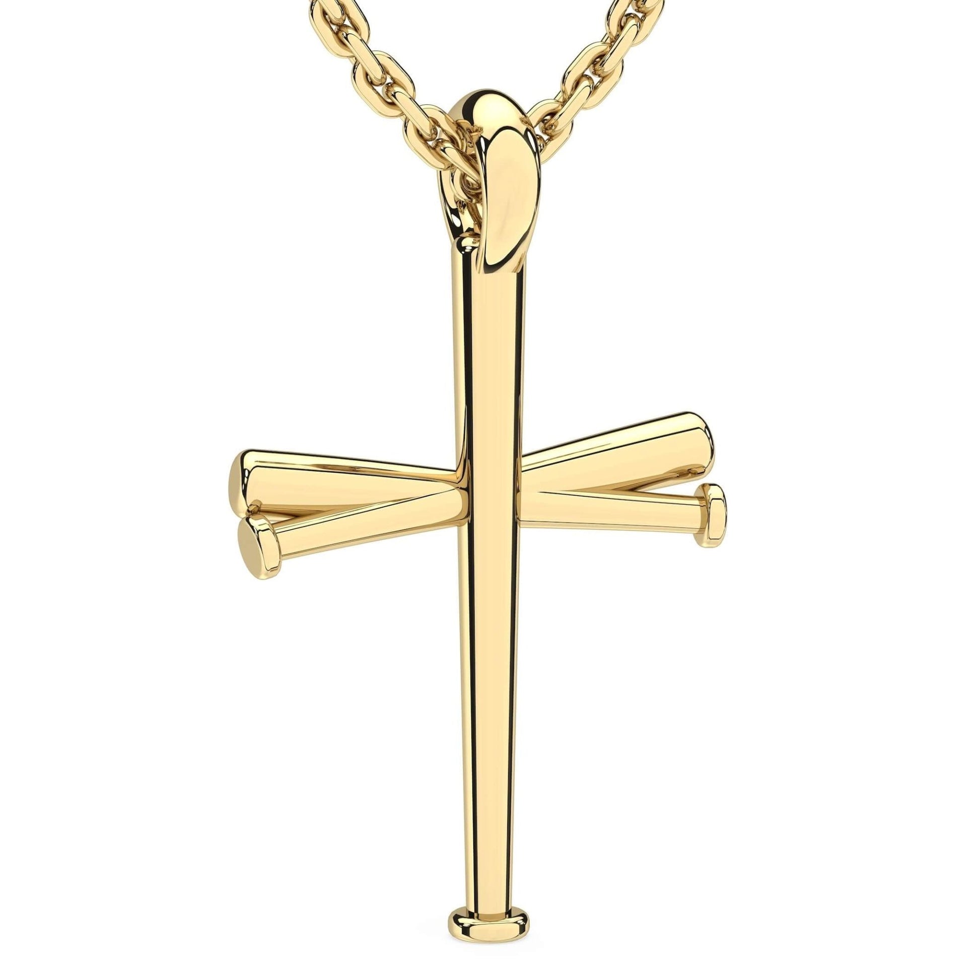 Original Baseball Bat Cross Necklace - Maximum Velocity Sports