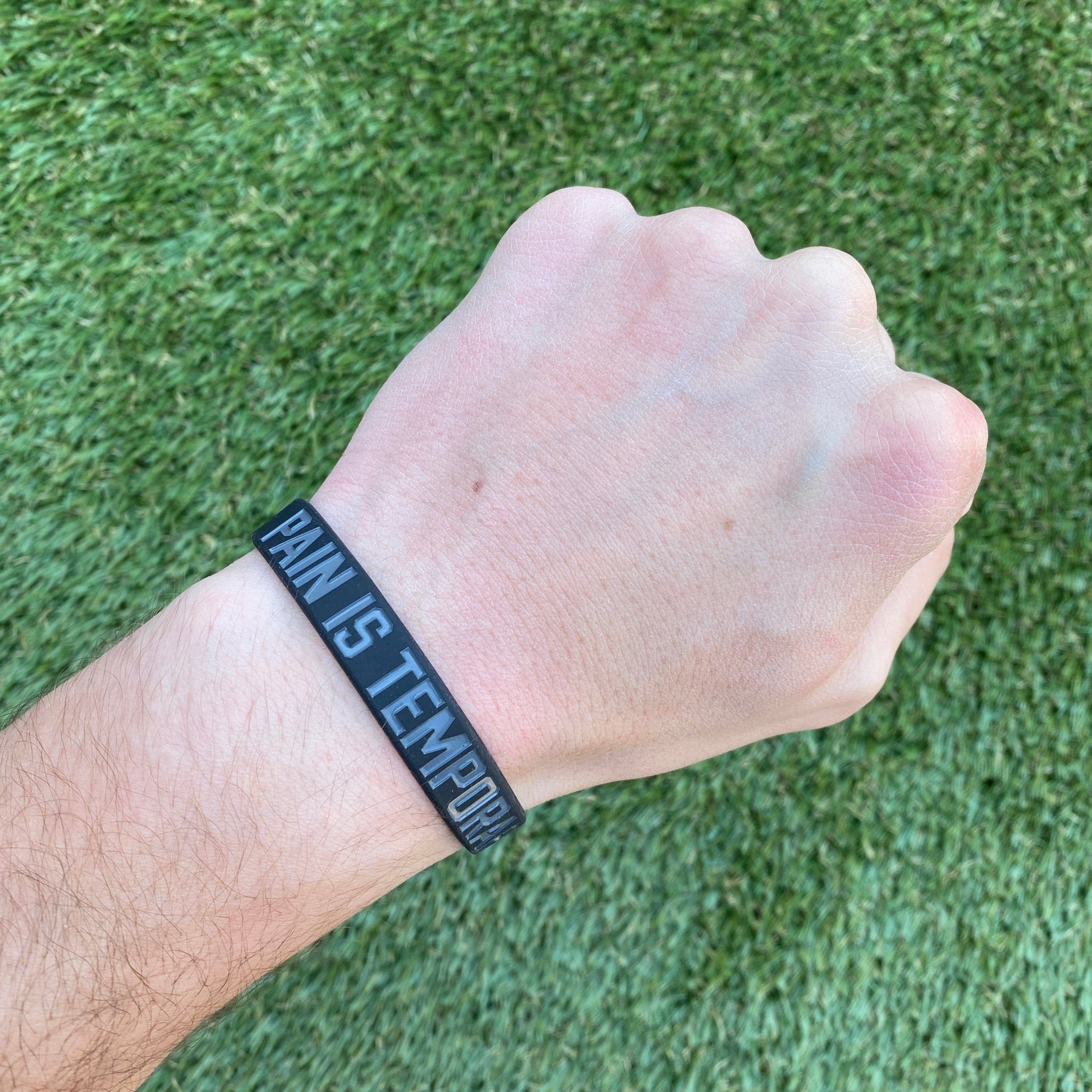 PAIN IS TEMPORARY Wristband - Maximum Velocity Sports