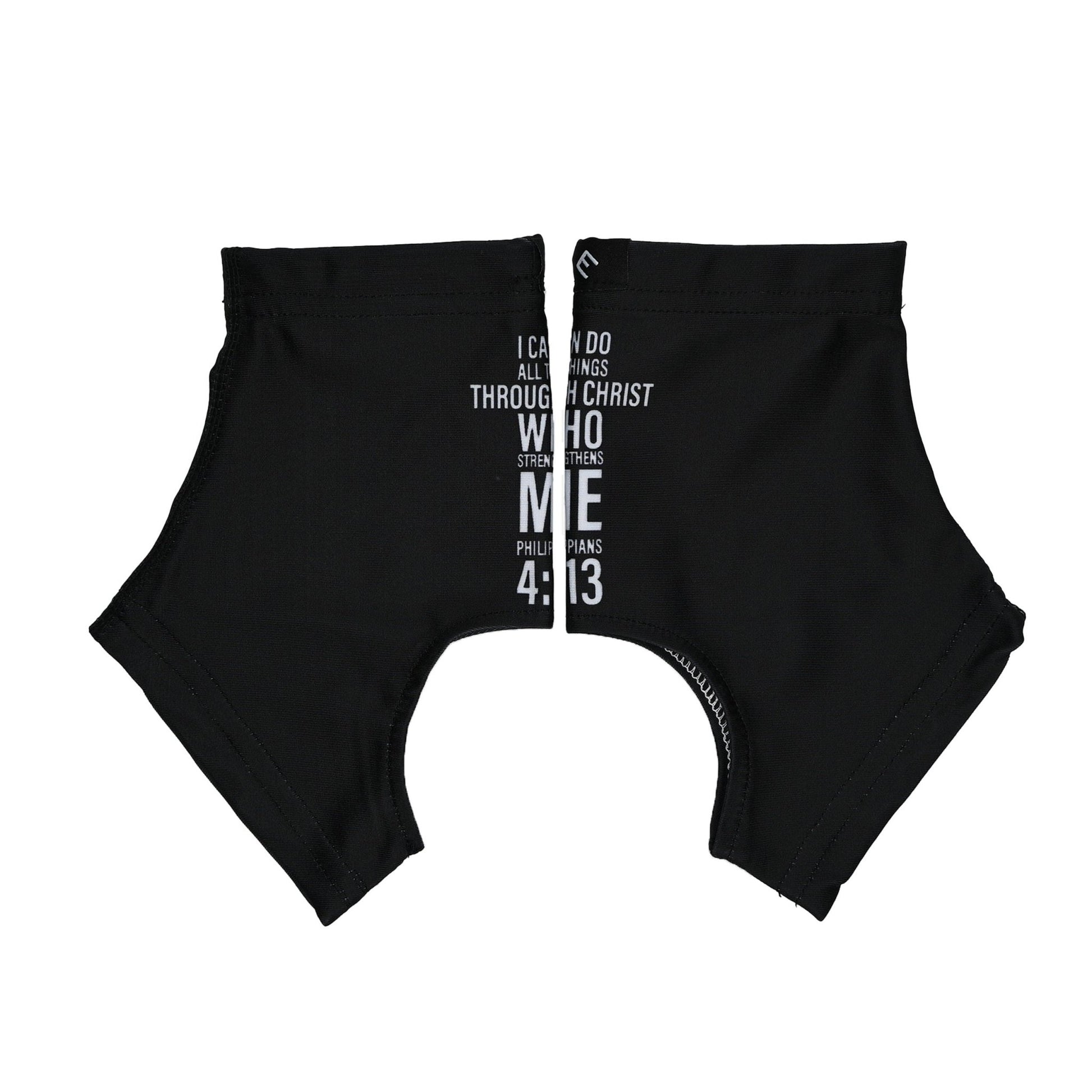 Philippians 4:13 Cross Cleat Covers (Spats) - Maximum Velocity Sports