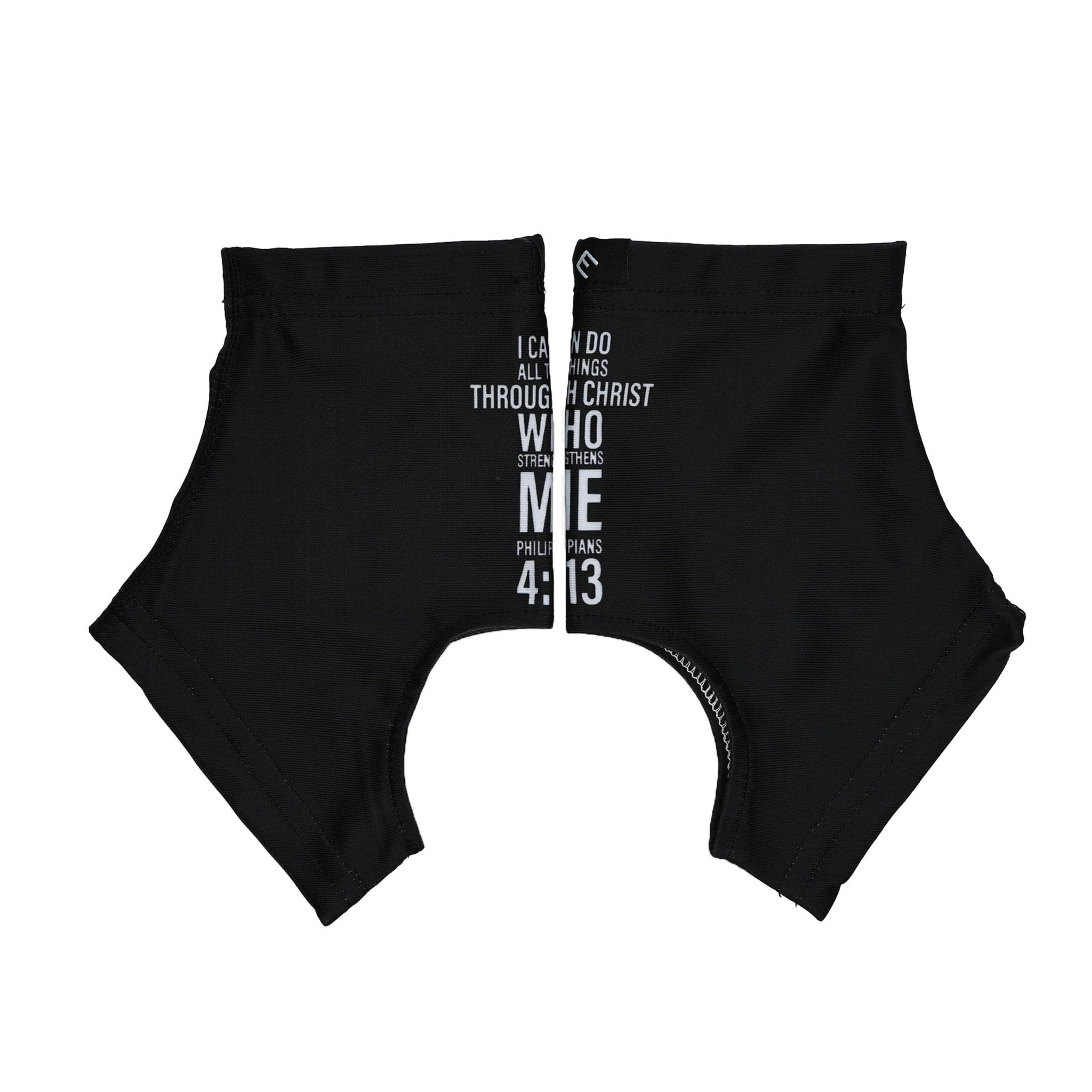 Philippians 4:13 Cross Cleat Covers (Spats) - Maximum Velocity Sports