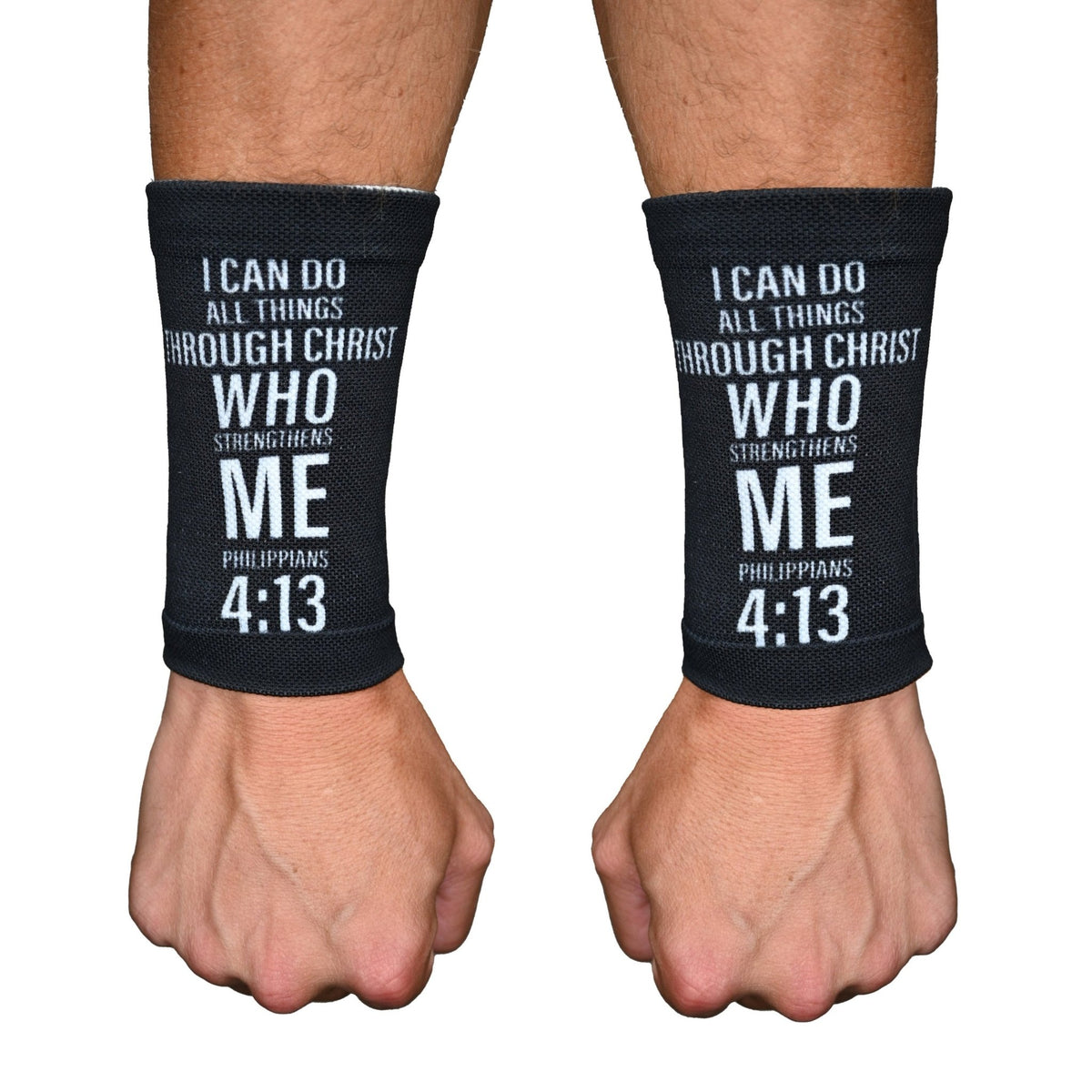 Philippians 4:13 Cross Wrist Support Sleeves - Maximum Velocity Sports