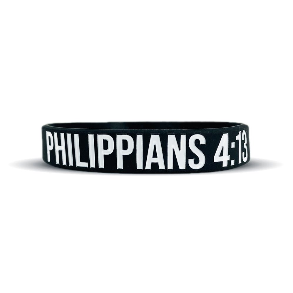 PHILIPPIANS 4:13 VERSE Wristband - Maximum Velocity Sports