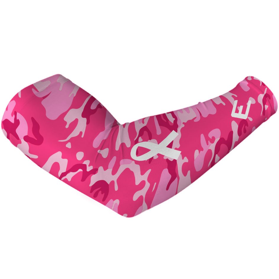 Pink Camo Breast Cancer Arm Sleeve - Maximum Velocity Sports