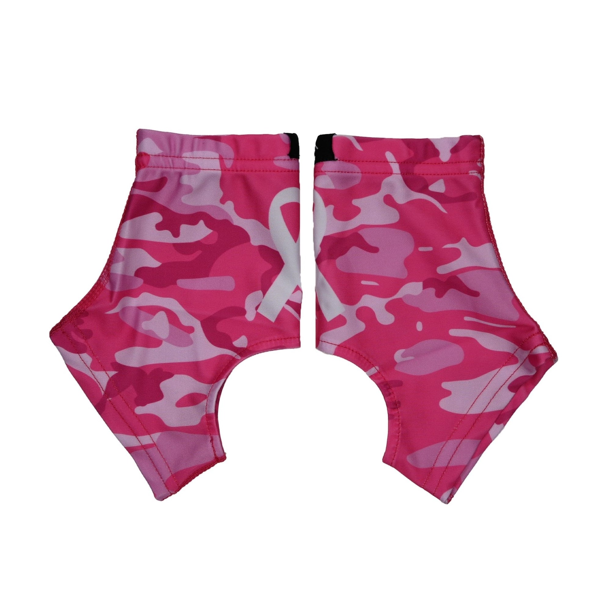 Pink Camo Breast Cancer Awareness Cross Cleat Covers (Spats) - Maximum Velocity Sports