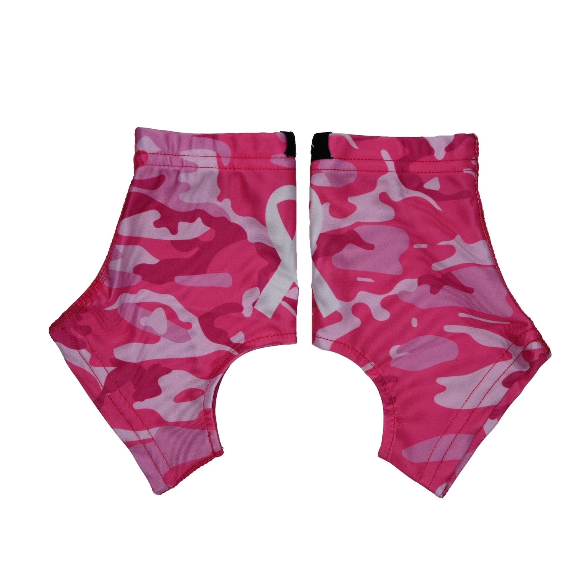 Pink Camo Breast Cancer Awareness Cross Cleat Covers (Spats) - Maximum Velocity Sports