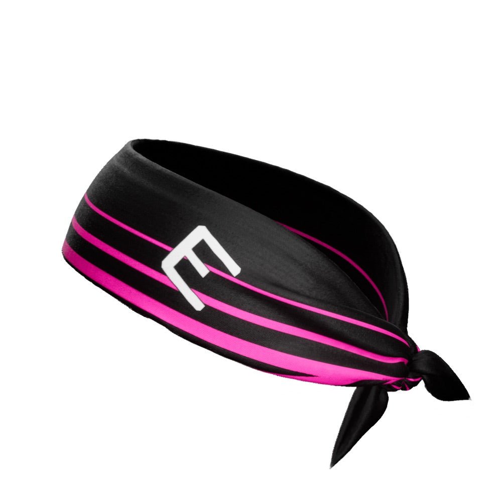 Pink Crossbar Tie Headband - Maximum Velocity Sports