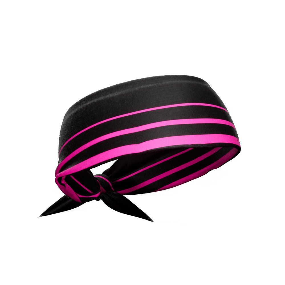 Pink Crossbar Tie Headband - Maximum Velocity Sports