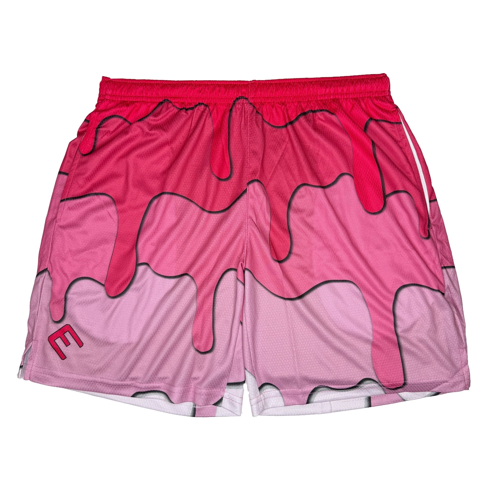 Pink Drippy Shorts - Maximum Velocity Sports