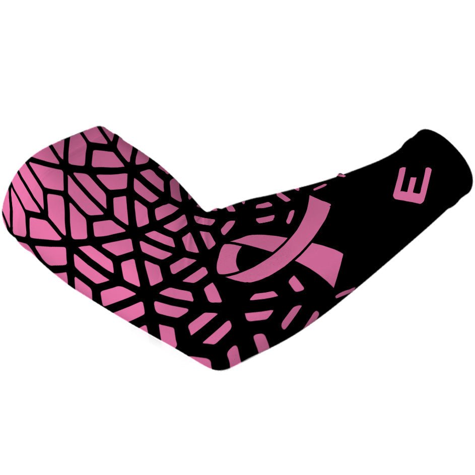 Pink Honeycomb Breast Cancer Arm Sleeve - Maximum Velocity Sports