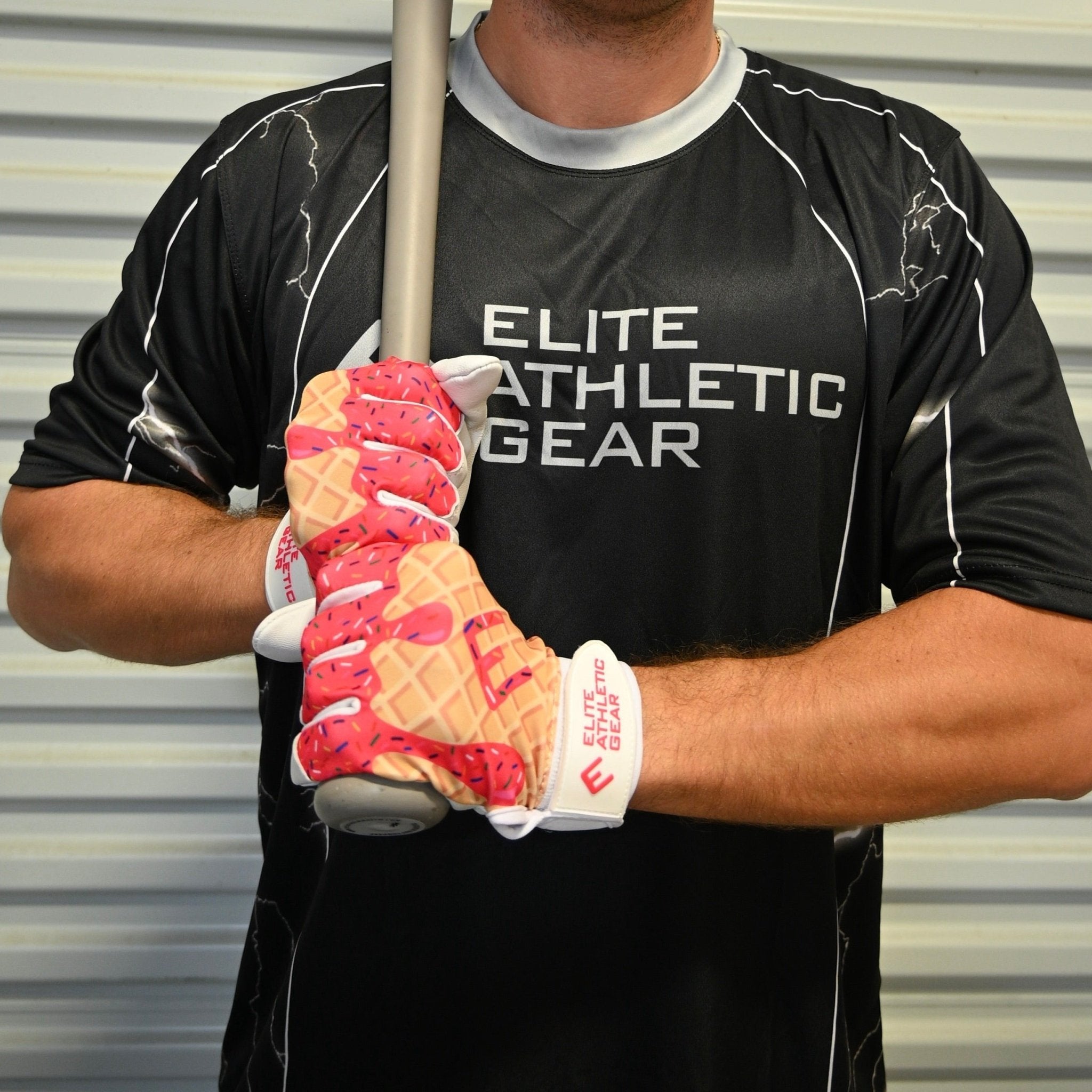 Pink Ice Cream Batting Gloves - Maximum Velocity Sports