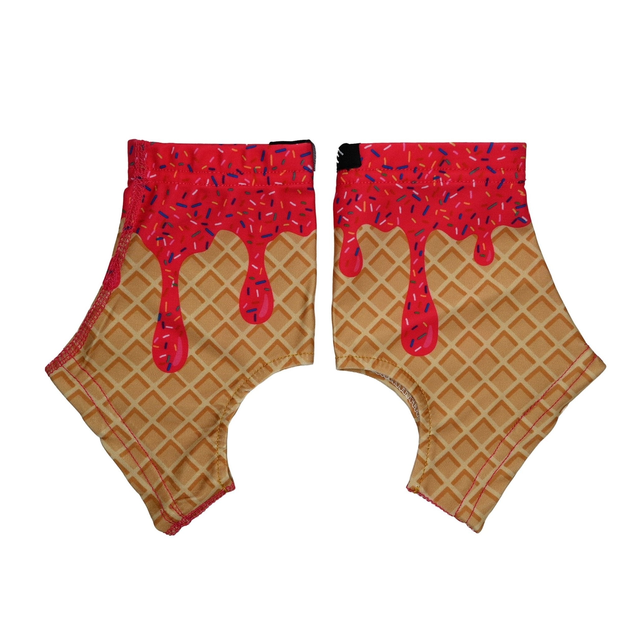 Pink Ice Cream Cleat Covers (Spats) - Maximum Velocity Sports