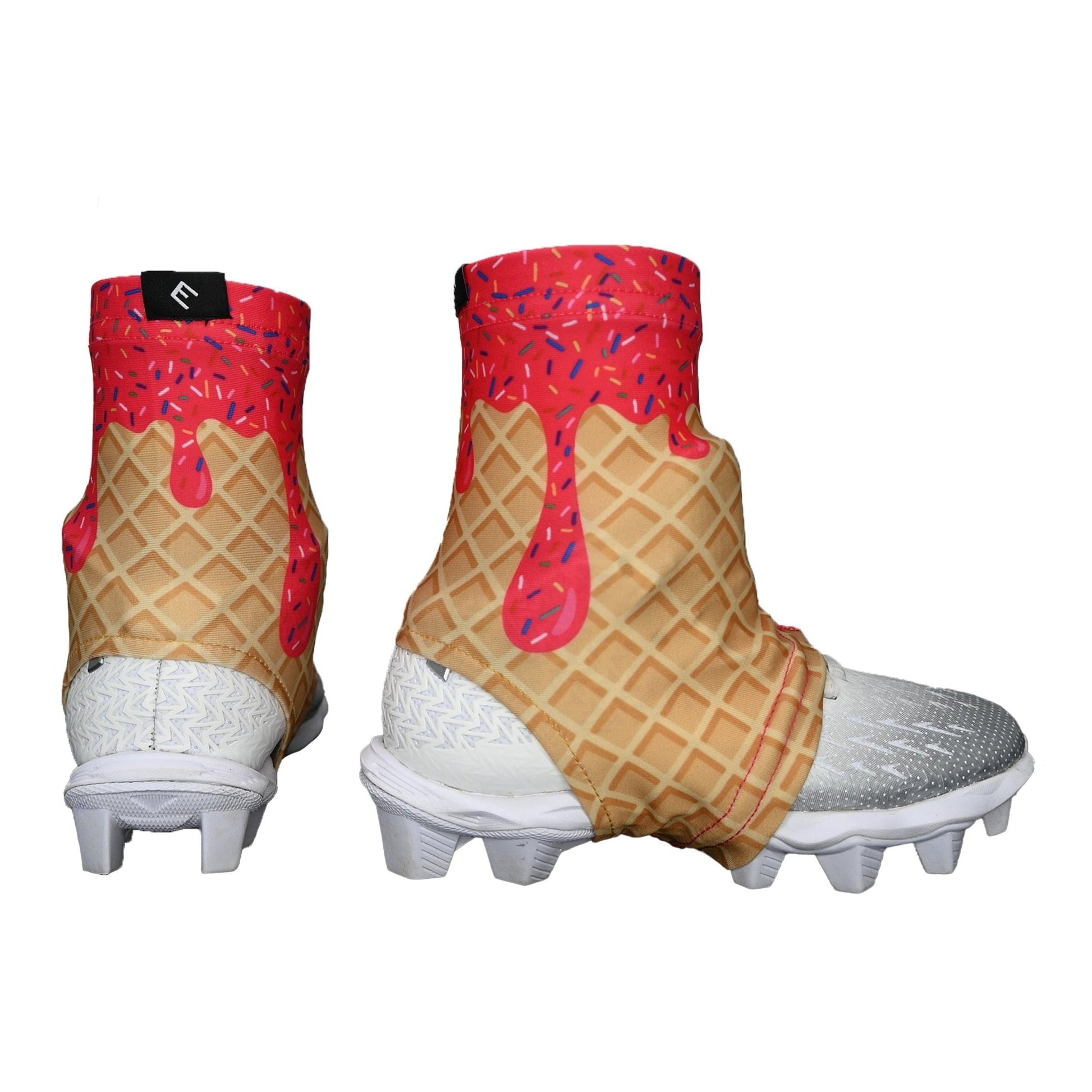 Pink Ice Cream Cleat Covers (Spats) - Maximum Velocity Sports