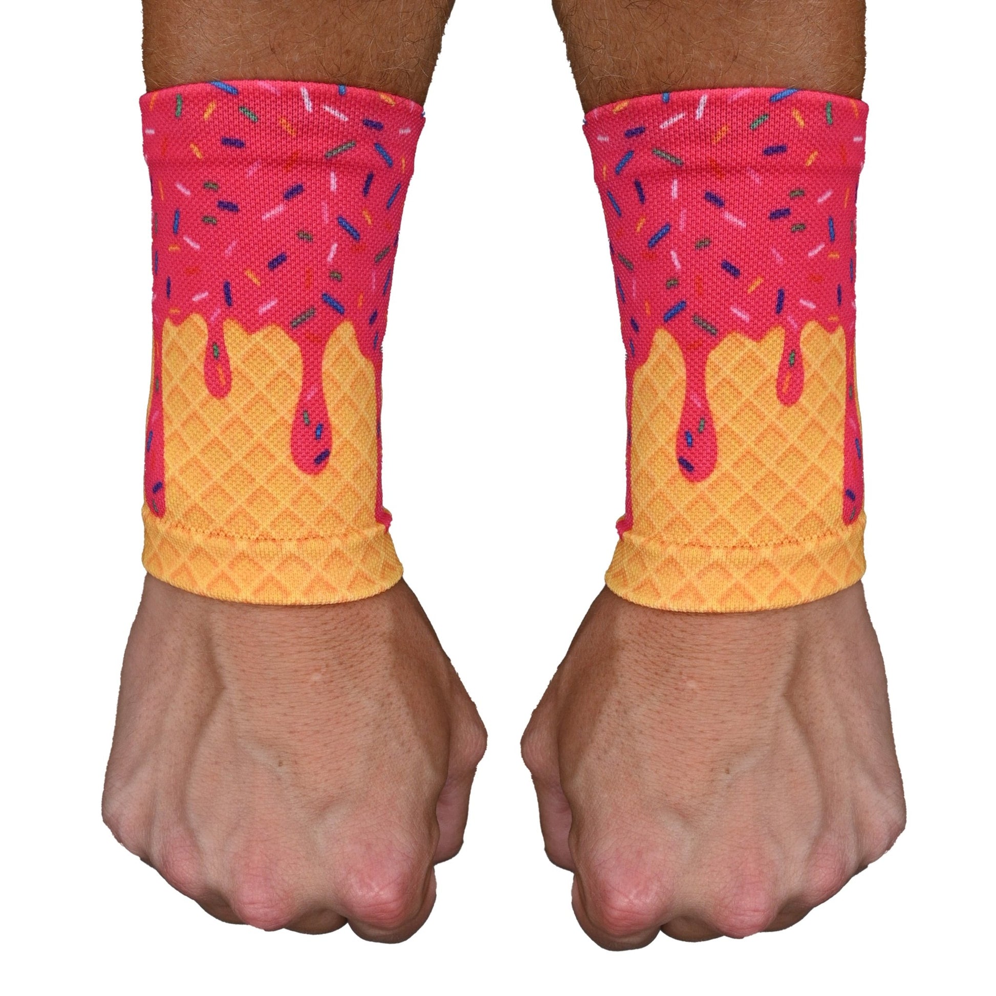 Pink Ice Cream Wrist Support Sleeves - Maximum Velocity Sports