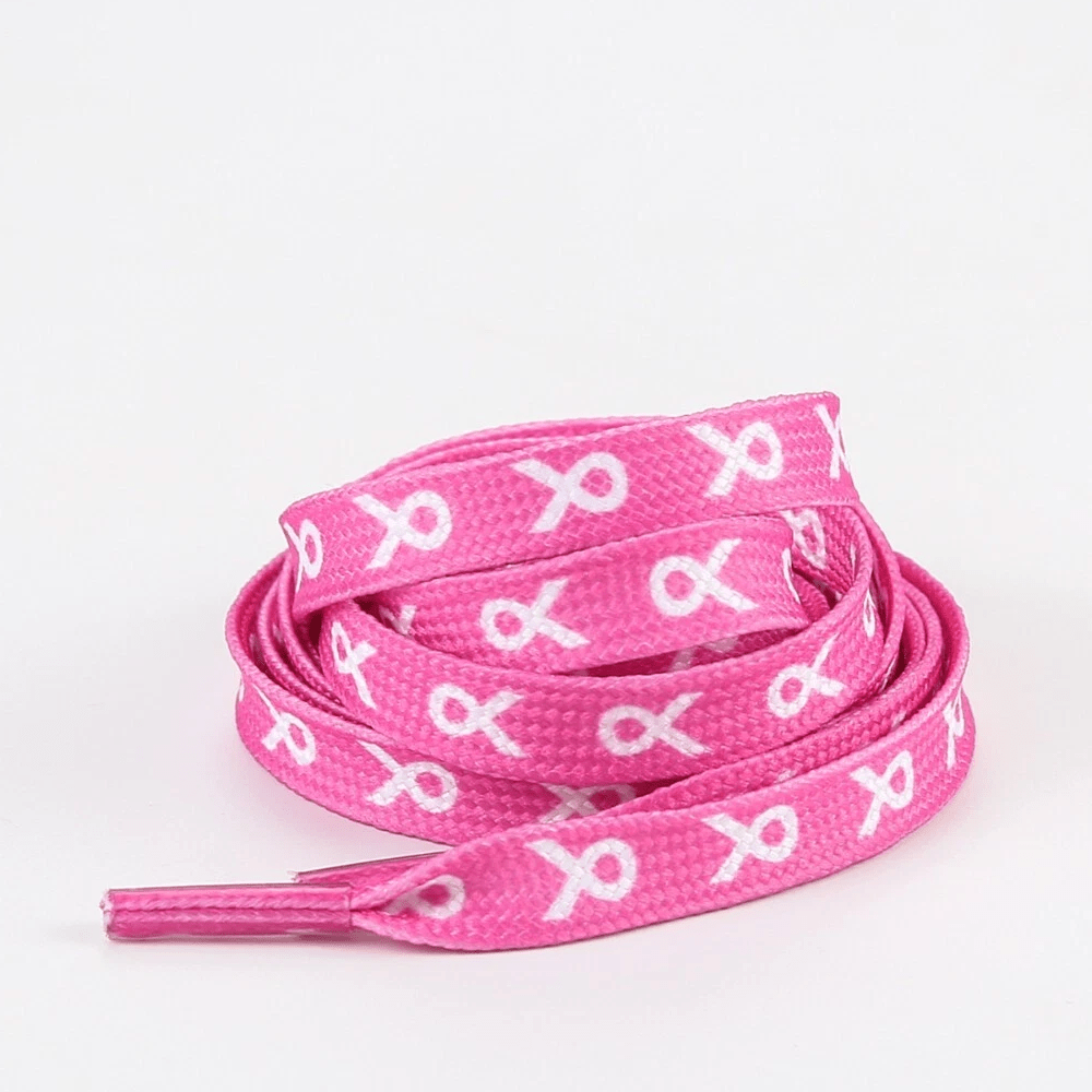Pink Ribbon Shoe Laces - Maximum Velocity Sports