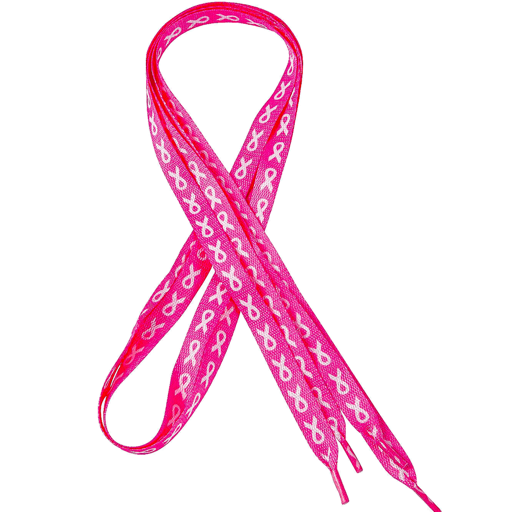 Pink Ribbon Shoe Laces - Maximum Velocity Sports