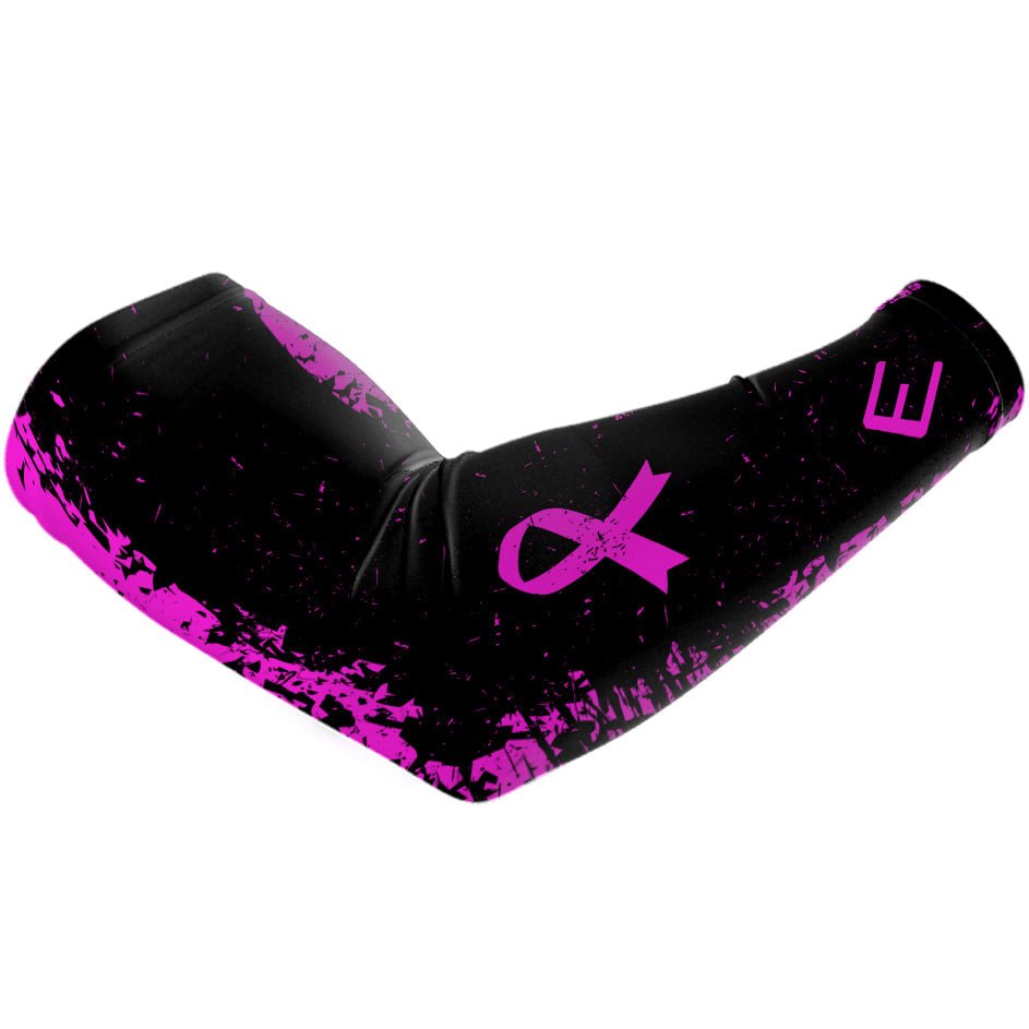 Pink Splattered Breast Cancer Arm Sleeve - Maximum Velocity Sports