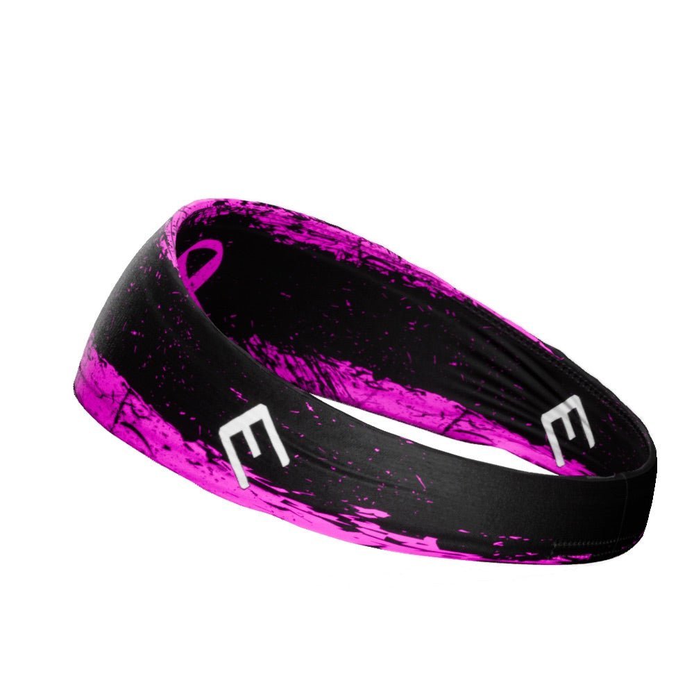 Pink Splattered Breast Cancer Headband - Maximum Velocity Sports