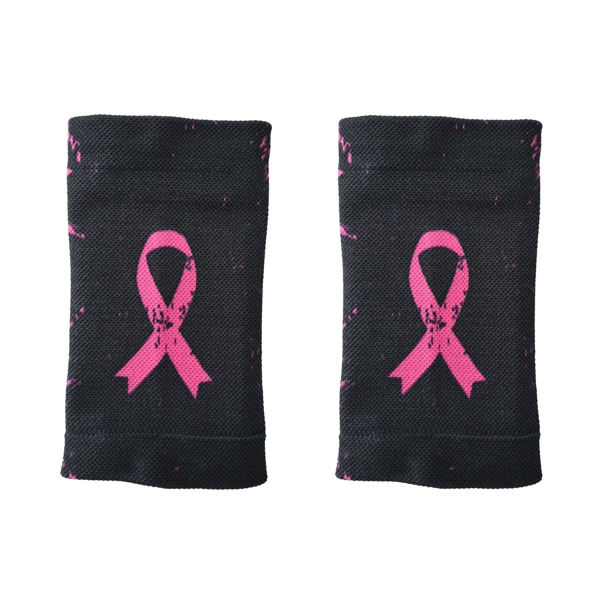 Pink Splattered Breast Cancer Wrist Support Sleeves - Maximum Velocity Sports