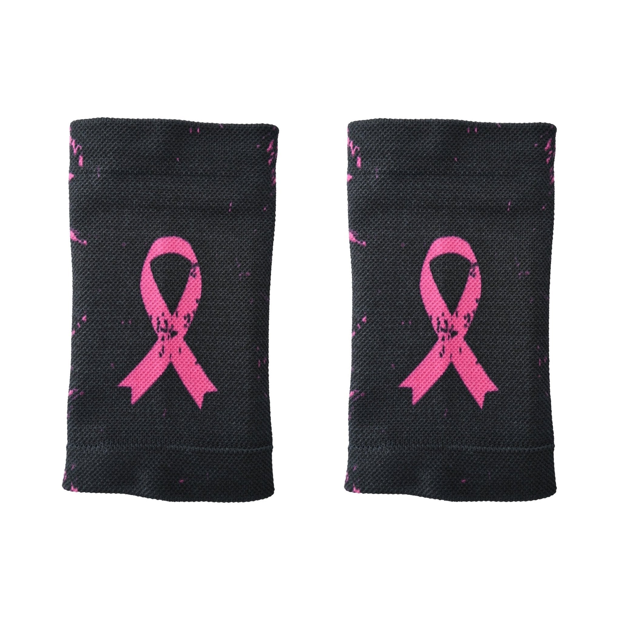 Pink Splattered Breast Cancer Wrist Support Sleeves - Maximum Velocity Sports