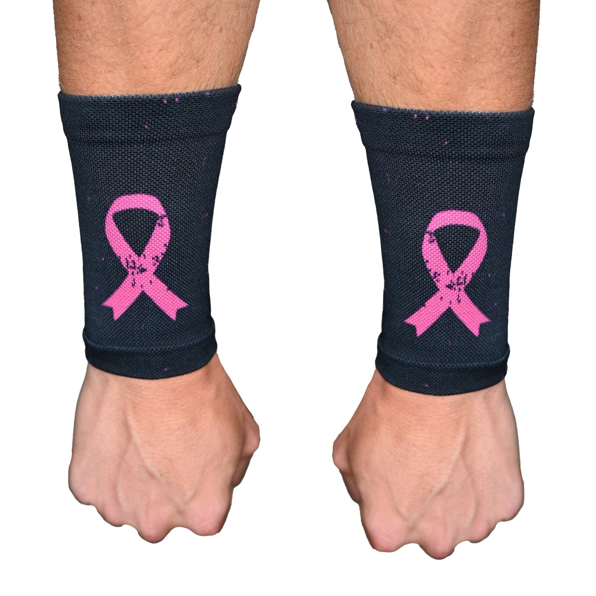 Pink Splattered Breast Cancer Wrist Support Sleeves - Maximum Velocity Sports