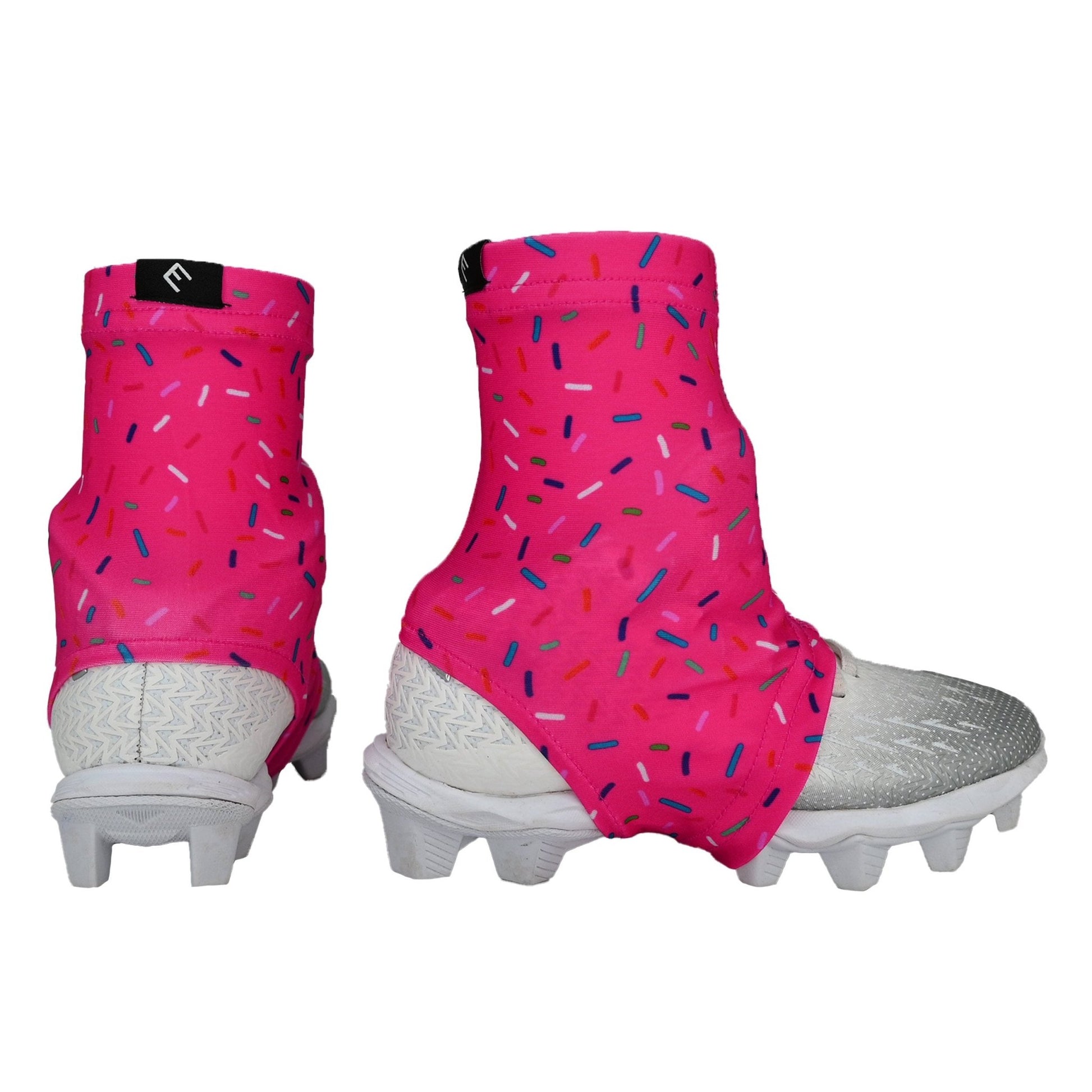 Pink Sprinkles Cleat Covers (Spats) - Maximum Velocity Sports