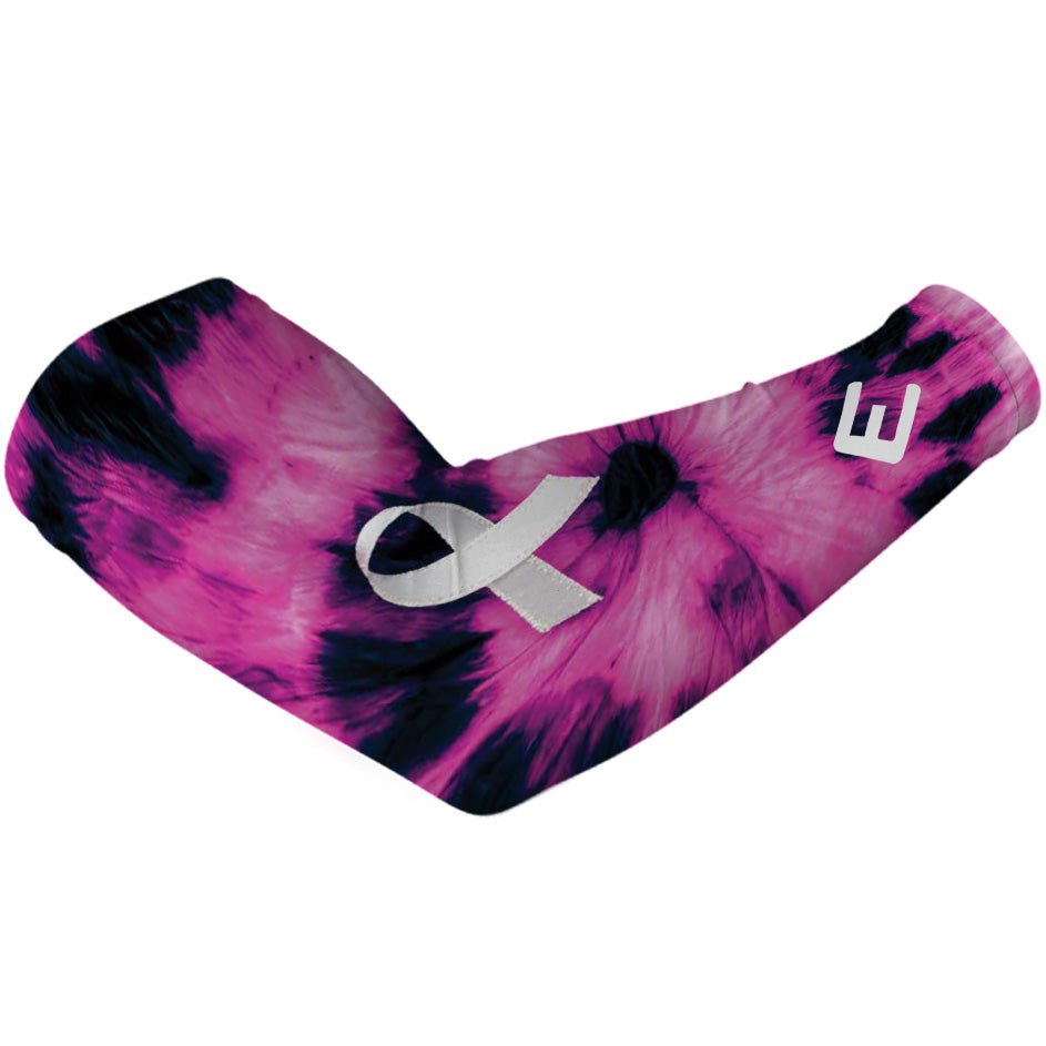 Pink Tie Dye Breast Cancer Arm Sleeve - Maximum Velocity Sports