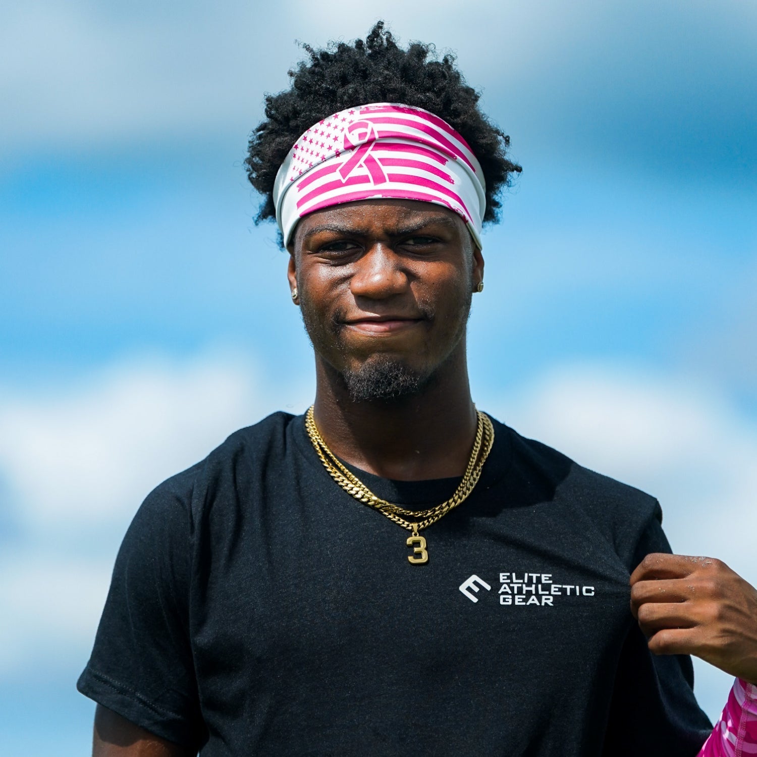 Pink USA Flag Headband - Maximum Velocity Sports