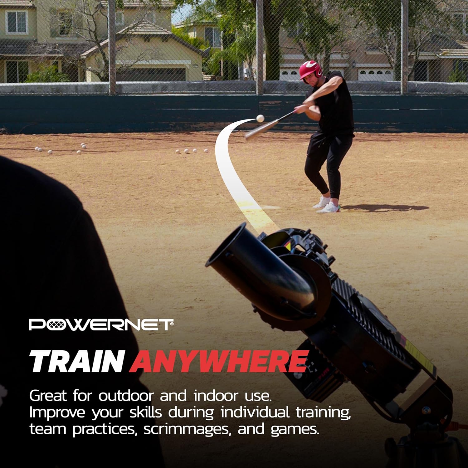 PowerNet Pro Launch F - lite Breaking Ball Machine - Maximum Velocity Sports