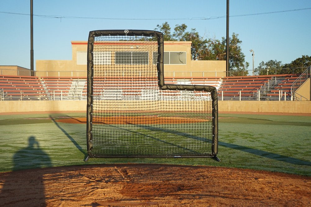 Premium 7x7 L-Screen included in high school three-screen package