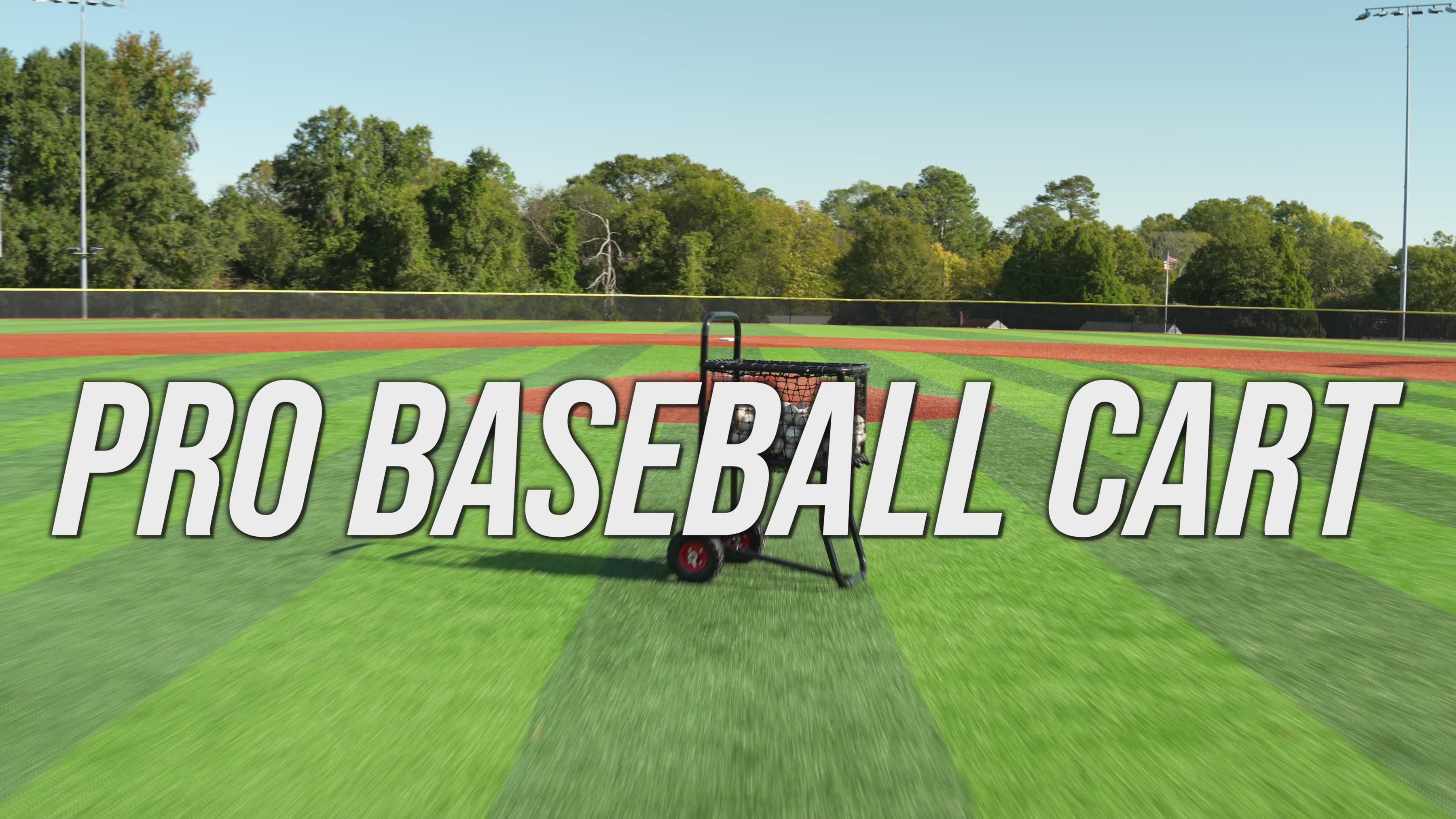 muhl tech pro ball cart with bungee net savers