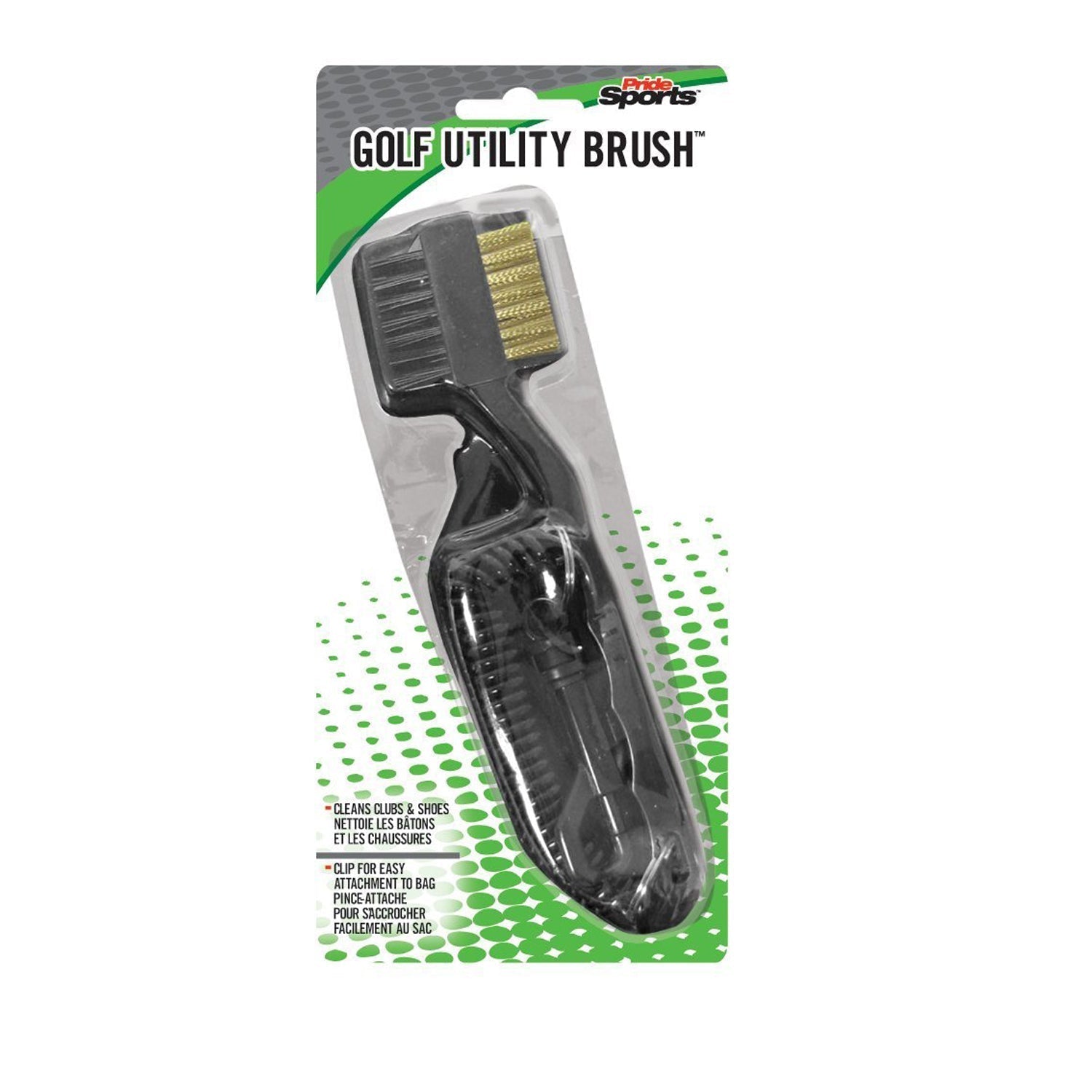 Pride Sports Golf Utility Brass & Nylon Brush - Maximum Velocity Sports