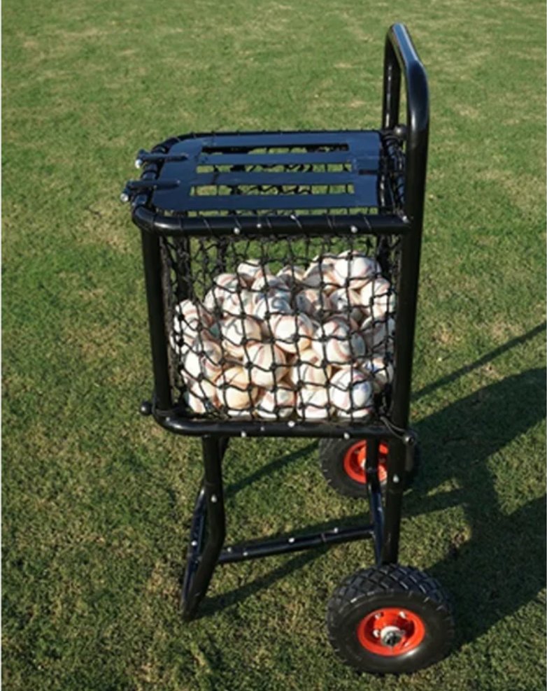 Pro Ball Cart- Medium w/ Lid - Maximum Velocity Sports