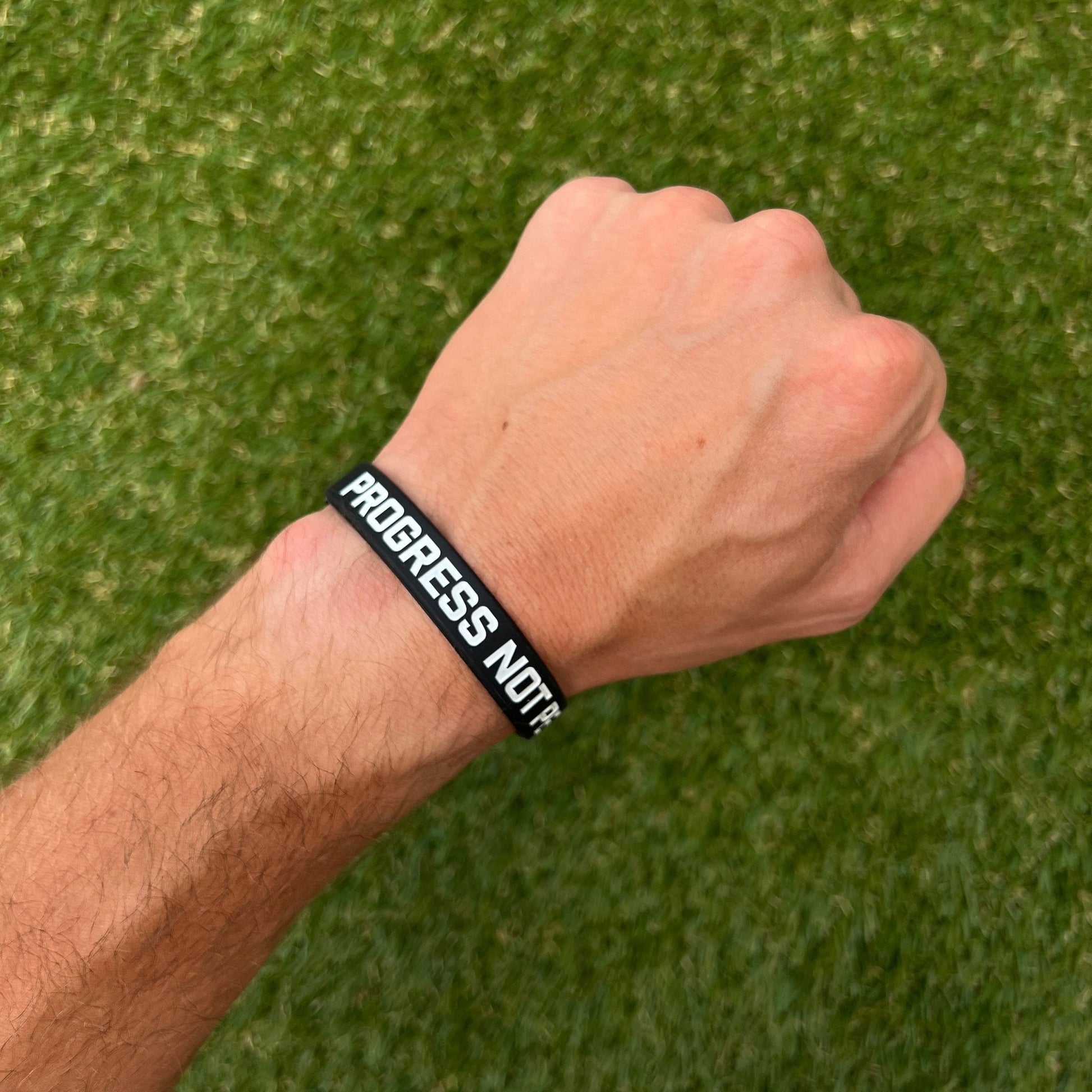 PROGRESS NOT PERFECTION Wristband - Maximum Velocity Sports